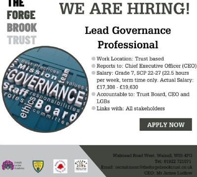 Lead Governance Professional - THE FORGE BROOK TRUST